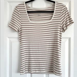 ribbed square neck shirt by A New Day